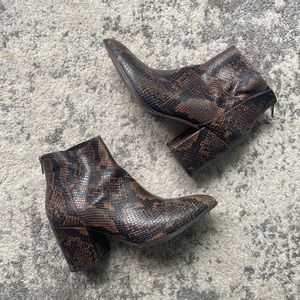 Steve Madden Jillian Snakeskin Boots